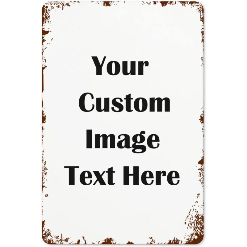 Custom Metal Tin Sign 1pc Pers - огляд і ціна Vintage Collectible Plates